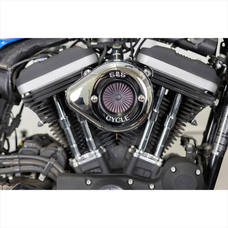 エスアンドエスサイクル | S＆S AirStinger エアスティンガーステルス エアクリーナーキット クローム スポーツスター 07-22 | 170-0725A