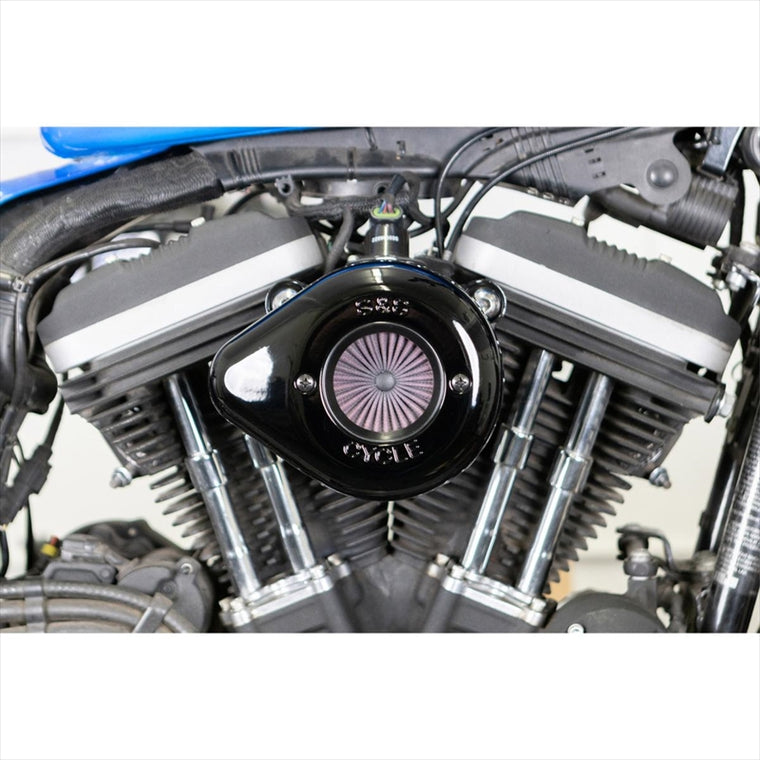 エスアンドエスサイクル | S＆S AirStinger エアスティンガーステルス エアクリーナーキット グロスブラック スポーツスター 07-22 | 170-0726A
