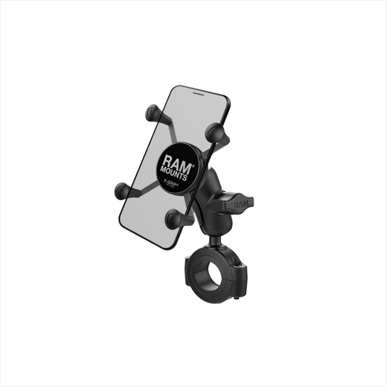 RAM MOUNTS(ラムマウント)Xグリップ S ＆バーマウントベース L セット ショートアーム φ28.6-38.1mm対応 1インチボールRAM-B408-11215-AUN7U