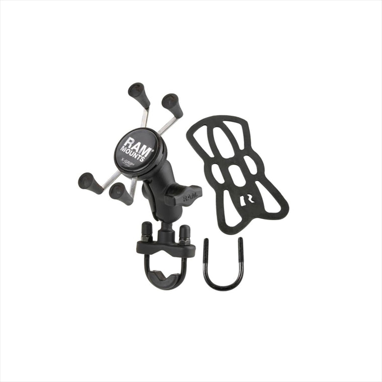 RAM MOUNTS(ラムマウント)Xグリップ S ＆U字クランプベースセット ショートアーム φ12.7-31.75mm対応 1インチボールRAM-B-149Z-A-UN7U