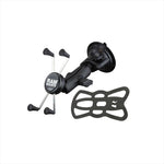 RAM MOUNTS(ラムマウント)Xグリップ M ＆ツイストロックサクションベースセット 標準アーム 吸盤径83.8mm 1インチボールRAM-B-166-UN10U