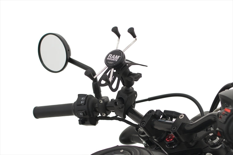 RAM MOUNTS(ラムマウント)Xグリップ M ＆タフクロー S セット ショートアーム φ15.9-28.9mm対応 1インチボールRAM-B400A-HOL-UN10BU