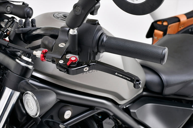 BIKERS(バイカーズ)｜レバーセット 可倒式 フラットタイプ ブラック｜H0995-BLK