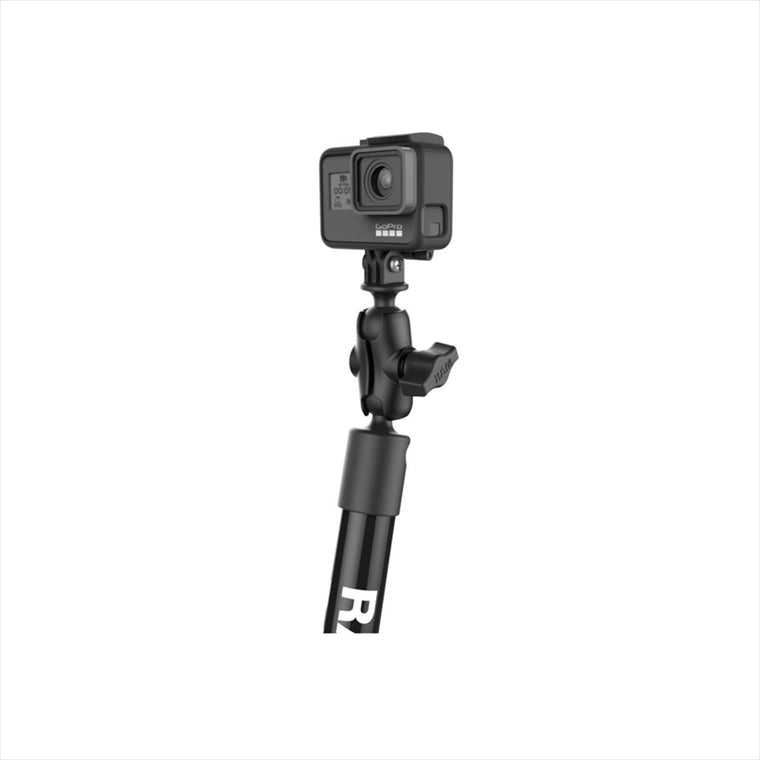 ラムマウント｜GoProマウント＆タフポールセット 全長53.3cm 1.5インチボール｜RAP-201-B-12-A-GOP1