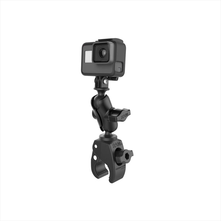 ラムマウント｜GoProマウント＆タフクロー(S)セット(ショートアーム) φ15.9-28.9mm対応 1インチボール｜RAM-B-400-A-GOP1U