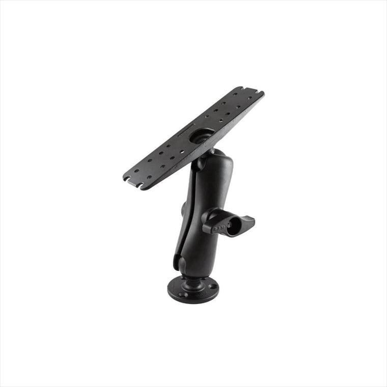 ラムマウント｜魚探マウント(L)＆ラウンドベースセット(標準アーム) プレートサイズ279.4ｘ76.2mm 2.25インチボール｜RAM-D-111U