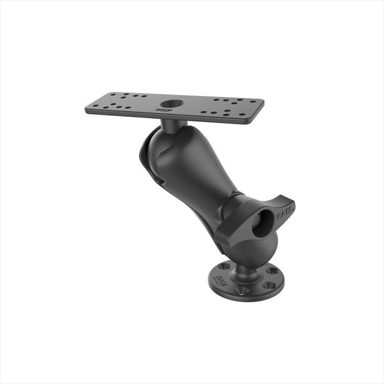 RAM MOUNTS(ラムマウント) | 魚探マウント M ＆ラウンドベースセット 標準アーム  プレートサイズ158.7x50.8mm 2.25インチボール | RAM-D-115 | RAM-D-115