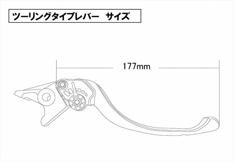 ユーカナヤ レバーセット ツーリング BL/GD TIGER800 11-14/1050 07-16