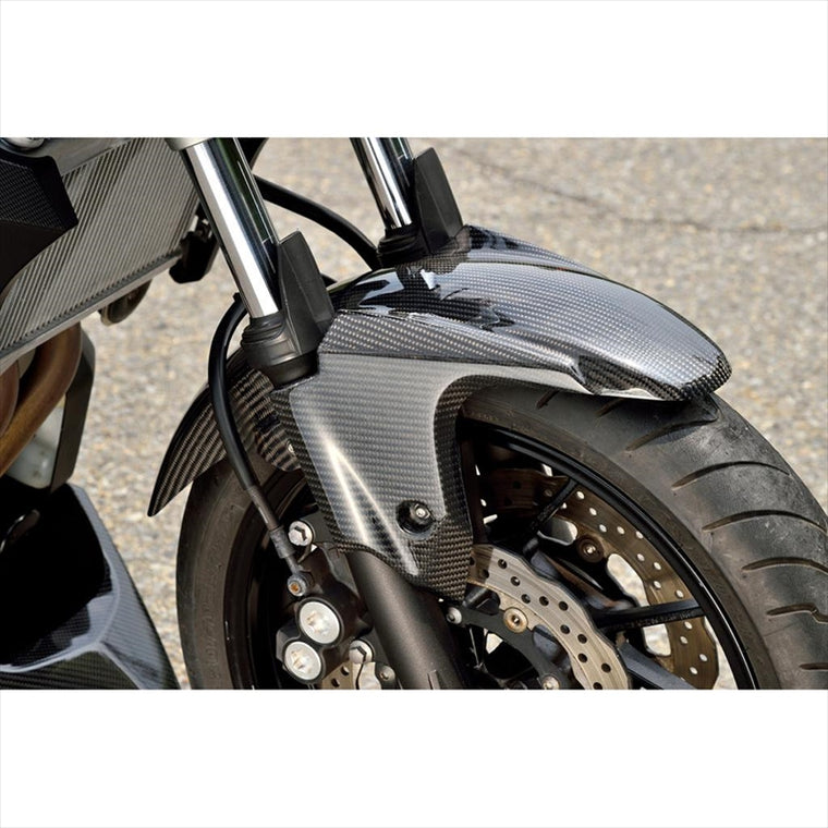 バイクパーツ 外装<br>マジカルレーシング フロントフェンダー 綾織カーボン <br>001-MT0714-400A 4550255767075<br>MT-07 14-17<br>
