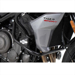 HEPCO&BECKER(ヘプコアンドベッカー) | エンジンガード ブラック クラッシュパッド付 | 5017636 00 01 | Trident660 21-25/Tiger Sport 22-25