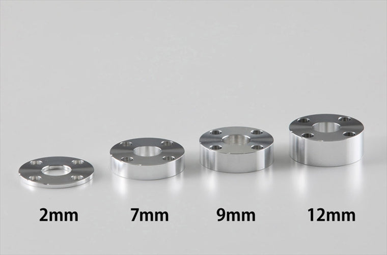 アエラ｜AELLA 高さ調整スペーサー 7mm ブラック アルミ削り出し可変ハンドル専用(新タイプ 丸穴)｜AE-27000-OP2 BK