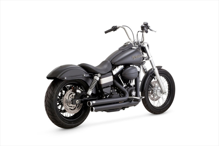 バンスアンドハインズ | VanceHines BigShots Staggered PCX ビッグショットスタッガード ブラック マフラー DYNA 06-17 | 1800-2605