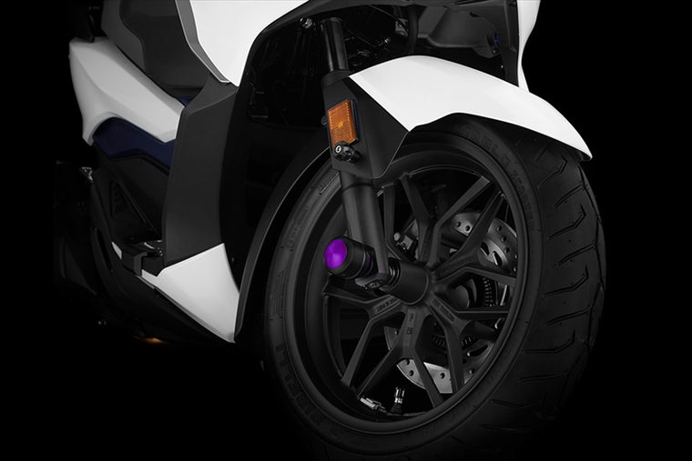 BIKERS(バイカーズ)｜フロント アクスルスライダー パープル｜H0543-PUR