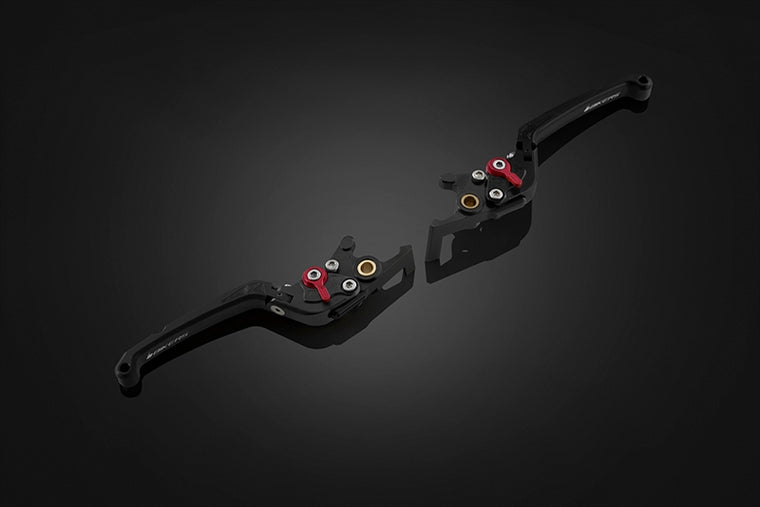 BIKERS(バイカーズ)｜レバーセット 可倒式 フラットタイプ ブラック｜H1020-BLK