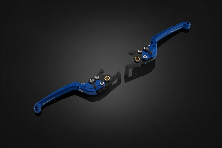 BIKERS(バイカーズ)｜レバーセット 可倒式 フラットタイプ ブルー｜H1020-BLU