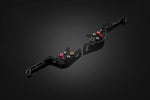 BIKERS(バイカーズ)｜レバーセット 可倒式 カーブタイプ ブラック｜H1022-BLK