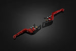 BIKERS(バイカーズ)｜レバーセット 可倒式 カーブタイプ レッド｜H1022-RED