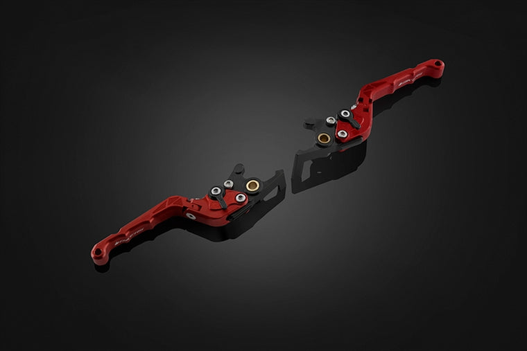 BIKERS(バイカーズ)｜レバーセット 可倒式 カーブタイプ レッド｜H1022-RED