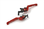 BIKERS(バイカーズ)｜レバーセット 可倒式 カーブタイプ レッド｜H1012-RED