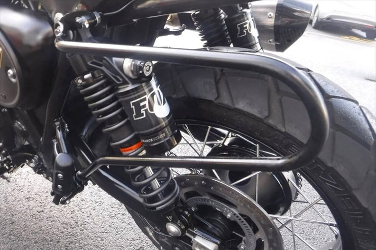 MOTONE CUSTOMS(モートーン)｜サドルバッグサポート 左側 ブラック｜MCB002LH