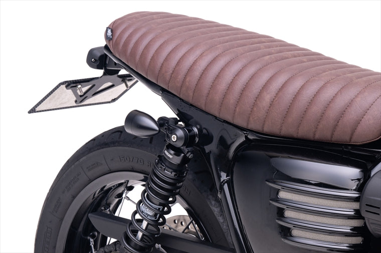 MOTONE CUSTOMS(モートーン)｜リアウインカーステー TRILINE リアショックマウント M8/M10用 ブラック｜MMU005