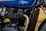 MOTONE CUSTOMS(モートーン)｜エキゾーストクランプ フィン ブラック/ポリッシュ｜MMU505