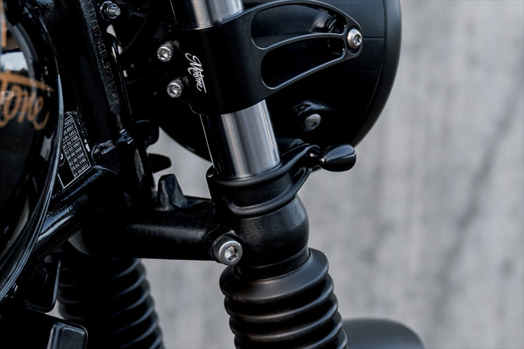 MOTONE CUSTOMS(モートーン)｜フロントウインカーステー CLAMPITS 41mmフォーククランプ ブラック M8/M10｜MMU587