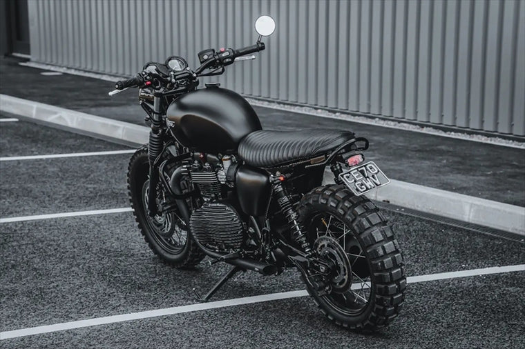 MOTONE CUSTOMS(モートーン)｜シート VIPER リブ ブラック｜MSM025