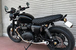 MOTONE CUSTOMS(モートーン)｜シート BLACKADDER ダイヤモンドステッチ ブラック｜MSM028