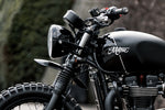 MOTONE CUSTOMS(モートーン)｜フロントウインカーステー 41mmフォーククランプ ブラック M10｜PXN041B