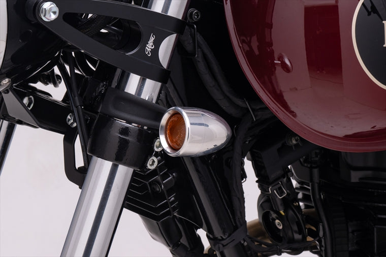 MOTONE CUSTOMS(モートーン)｜ウインカー アルミビレット ポリッシュ 2個｜XNM002W