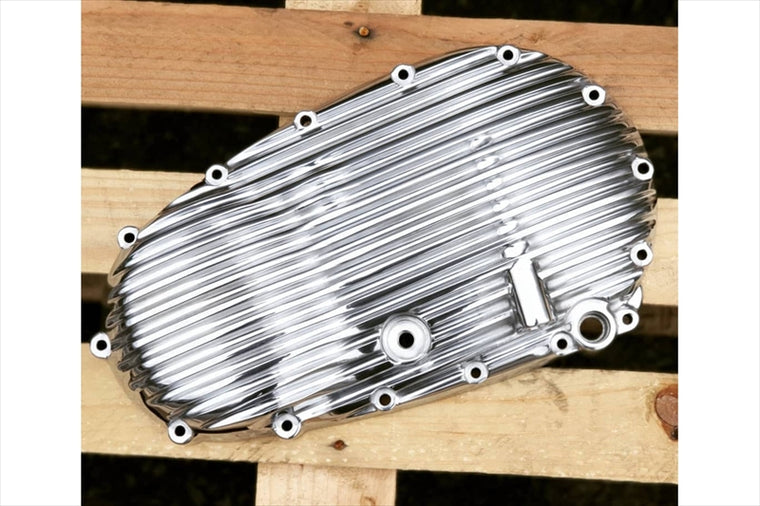 MOTONE CUSTOMS(モートーン)｜クラッチカバー リブ アルミ ポリッシュ｜MMU063
