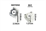 MOTONE CUSTOMS(モートーン)ハンドルライザー 25.4mm シルバーMTE088+MTE070
