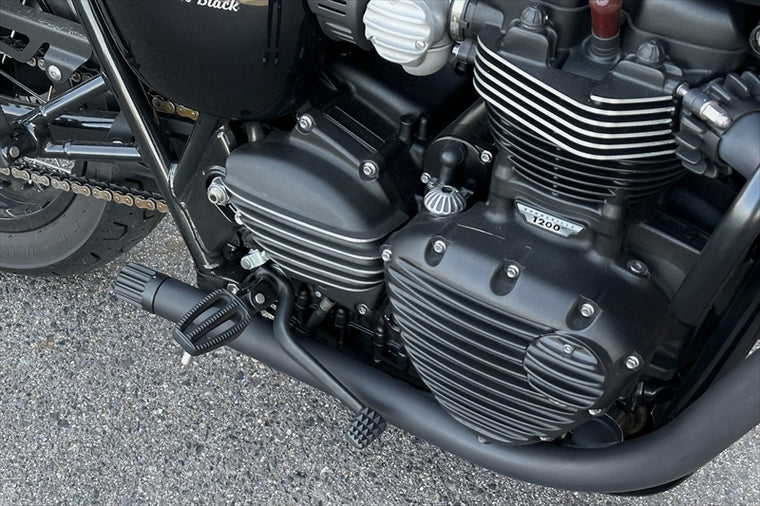 MOTONE CUSTOMS(モートーン)｜エキゾーストエンド JUPITER-2 ブラック｜MMU530