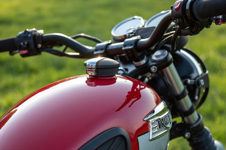 MOTONE CUSTOMS(モートーン)｜モンツァタンクキャップ ブラック/ポリッシュ｜NMX003+NMX016