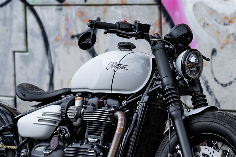 MOTONE CUSTOMS(モートーン)｜モンツァタンクキャップ ユニオンジャック ブラック｜NMX018+NMX003