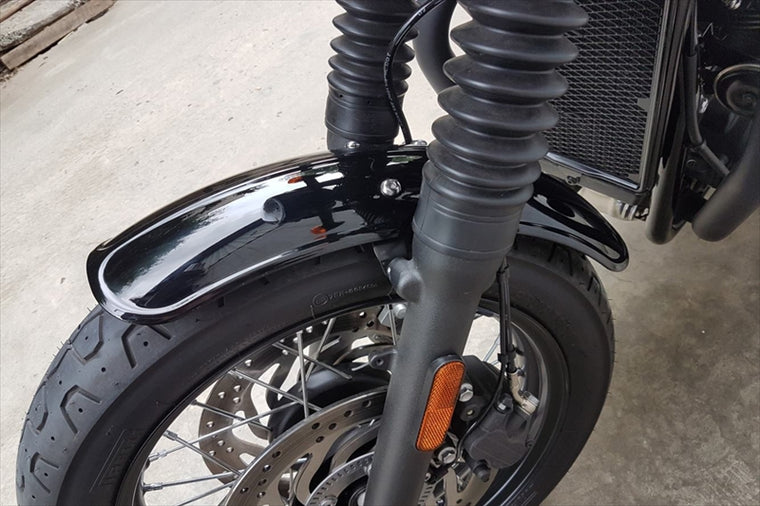 MOTONE CUSTOMS(モートーン)｜フロントフェンダー DUCKBILL ABS樹脂 グロスブラック｜MTE118