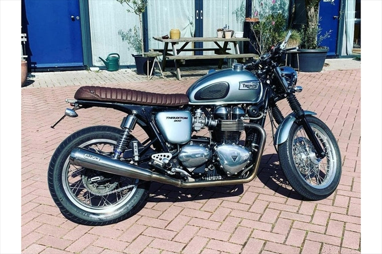 MOTONE CUSTOMS(モートーン)｜シート スキニー KRAIT リブ タバコブラウン｜MSM018