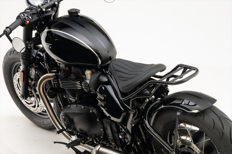 MOTONE CUSTOMS(モートーン)シート KING COBRA リブ ブラックMSM029