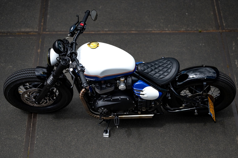 MOTONE CUSTOMS(モートーン)シート KING COBRA ダイヤモンドステッチ ブラックMSM030