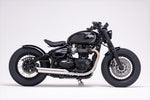 MOTONE CUSTOMS(モートーン)｜サイドカバー VENTURA リブ グロスブラック｜MTE163