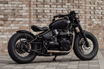 MOTONE CUSTOMS(モートーン)｜サイドカバー VENTURA リブ マットブラック｜MTE164