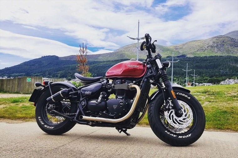 MOTONE CUSTOMS(モートーン)｜スラッシュカットマフラー MAYHEM ブラッシュ｜MTE179