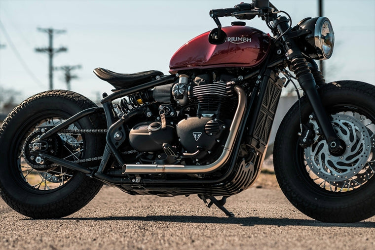 MOTONE CUSTOMS(モートーン)アンダーガード DEFENDER アルミ ブラックMTE182