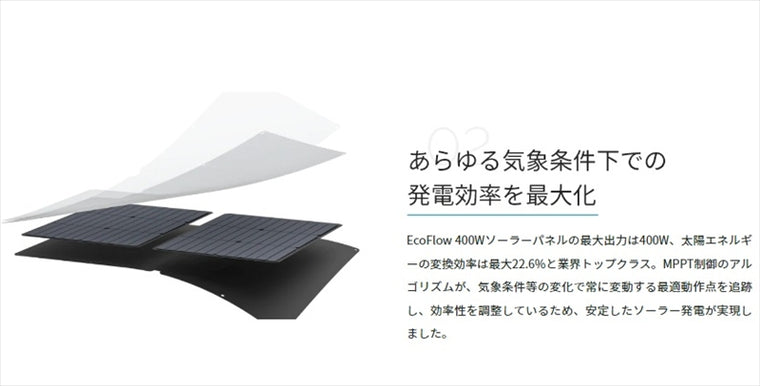 ECOFLOW(エコフロー)｜ソーラーパネル｜SOLAR400W
