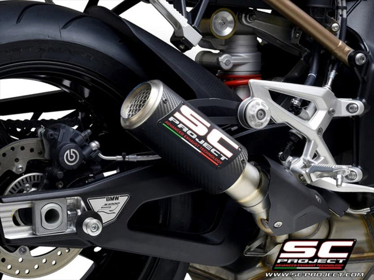 【エスシープロジェクト】スリップオン CR-T カーボン BMW S1000R 21-22 B39A-38CR