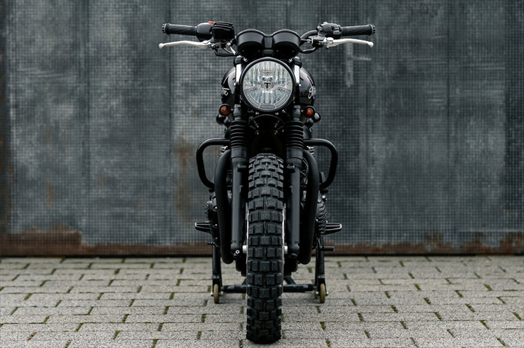 MOTONE CUSTOMS(モートーン)｜エンジンガード CRAIG ステンレス ブラック｜MCB018