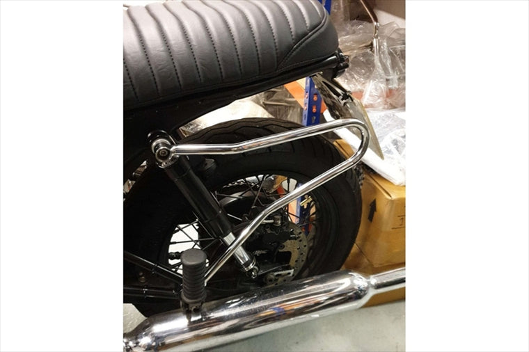 MOTONE CUSTOMS(モートーン)｜サドルバッグサポート 左右 ポリッシュ｜MCB007