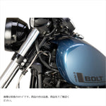 スウェッジラインプロ｜フロントホースキット ステンBLK/クリア｜BTP381FS