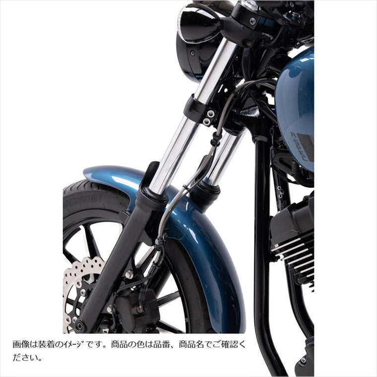 スウェッジラインプロ｜フロントホースキット ステンBLK/クリア｜BTP381FS